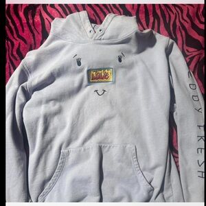 Teddy Fresh Periwinkle Hoodie with Love Smiley Graphic
